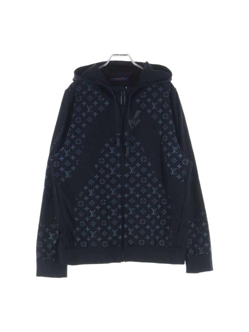 Louis Vuitton Monogram Hybrid Zip Hoodie Black S